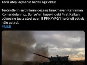 Taciz Ateşi Açan 8 Pkk/ypg’li Terörist Etkisiz Hale Getirildi
