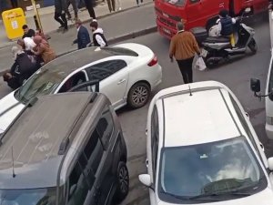 Esenyurt’ta Yol Verme Kavgası Kameraya Yansıdı