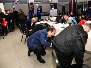 Vali Pehlivan Deprem Tatbikatına Katıldı