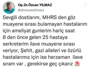 Randevu Sıkıntısı Çekilen Sinop’ta Doktordan Takdir Toplayan Hareket