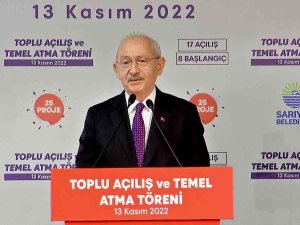 Chp Lideri Kılıçdaroğlu, Sarıyer’de Toplu Açılış Törenine Katıldı