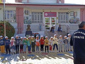 İ̇tfaiyecilerden, Minik Öğrencilere Yangın Eğitimi