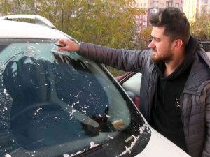 Yozgat Dondu, Araç Camları Buz Tuttu