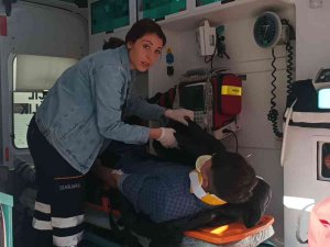 Motosiklet Otomobile Arkadan Çarptı: 1 Yaralı