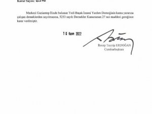 Yedibaşak’a ’Kamu Yararına Çalışan Dernek’ Statüsü Verildi