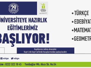 Üniversiteye Hazırlık Eğitimleri Başlıyor