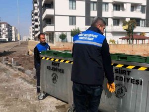 Siirt Belediyesi Çöp Konteynerleri Yenileniyor