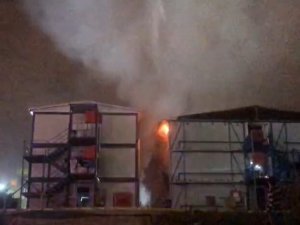 Ataşehir’de İnşaat Şantiyesinde Korkutan Yangın