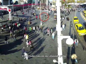 Bombalı Saldırıyı Gerçekleştiren Teröristin Taksim’deki Son Görüntüleri Ortaya Çıktı