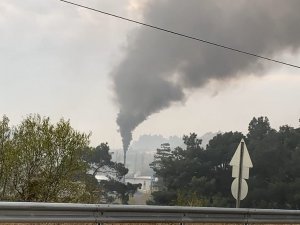 Fabrika Bacasından Yükselen Dumanlar Tepki Çekti