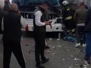 Erzurum’da Zincirleme Kaza