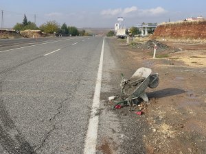 Kamyonet, El Arabasına Çarptı: 1 Yaralı