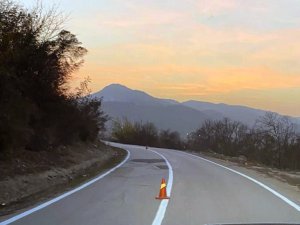 Köy Yollarında Yol Çizgi Çalışmasına Başlandı