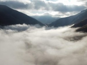 Darende’de Sis, Kartpostallık Görüntüler Oluşturdu