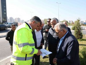 Başkan Büyükkılıç’tan Raylı Sistem Hattı Çalışmalarına Yakın Markaj