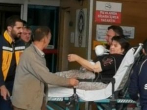 Hızarın Üzerine Düşen Kadının Kolu Koptu