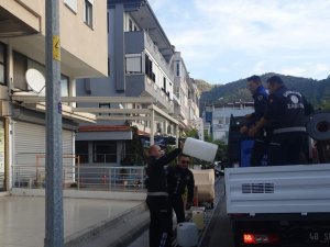 Marmaris’te Zabıtan İşgal Denetimi