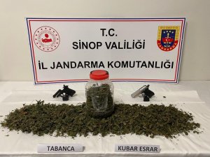 Sinop’ta 1 Kilo Esrar Ele Geçirildi