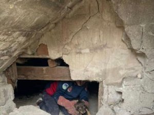 Bodrum Katında Mahsur Kalan Yavru Köpekleri İtfaiye Kurtardı