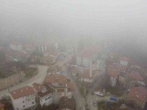 Sisle Kaplanan Mudurnu Havadan Görüntülendi