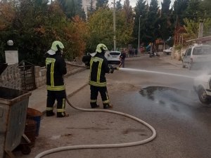 Seyir Halindeyken Alev Alan Otomobil Kullanılmaz Hale Geldi