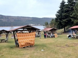 Milli Parkta Tatilcilere Lodos Zor Anlar Yaşattı