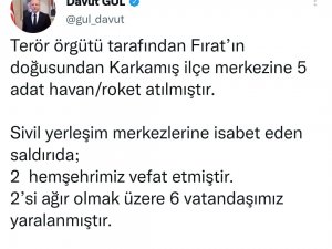 Gaziantep’e Roketli Saldırıda 2 Kişi Öldü, 6 Kişi Yaralandı