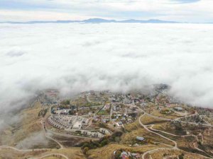 Elazığ Sis Denizinde Kayboldu, Ortaya Kartpostallık Görüntüler Çıktı
