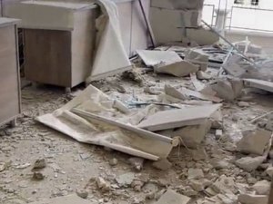 Roketin İsabet Ettiği Okulun İçi Görüntülendi