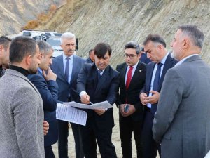Vali Çağatay, Yol Çalışmalarını İnceledi