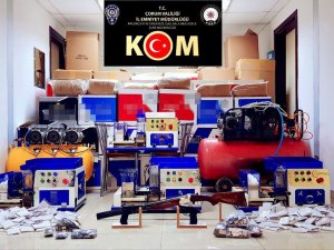 Çorum’da Kaçak Makaron Sigara Operasyonu