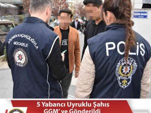 Nevşehir’de 5 Yabancı Uyruklu Şahıs Sınır Dışı Edildi