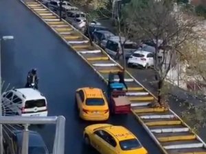 Şişli’de Yol Verme Kavgası Böyle Görüntülendi