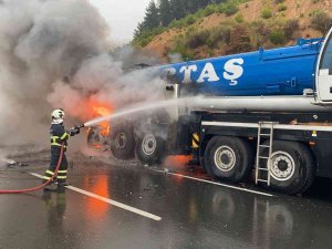Korudağ Rampasında Vinç Yangını