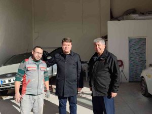 Başkan Dinçer Yeni Yerindeki Sanayi Esnafına Hayırlı Olsun Ziyaretinde Bulundu