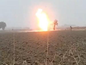 Manisa’da Doğal Gaz Boru Hattına Yıldırım Düştü