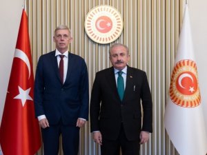 Tbmm Başkanı Şentop, Norveç’in Ankara Büyükelçisi Erling Skjonsberg’i Meclis’te Kabul Etti