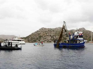 Sualtı Arkeoloji Kazısı İçin Balıkçı Ağları Temizlendi