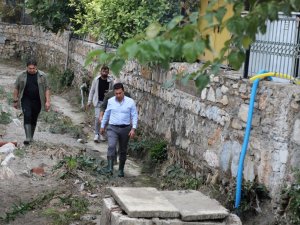Başkan Aras, Yağış Boyunca Sahadaydı