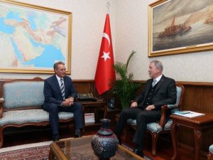 Bakan Akar, Abd’nin Ankara Büyükelçisi Flake’i Kabul Etti