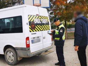 130 Okul Servisi Trafikten Men Edildi