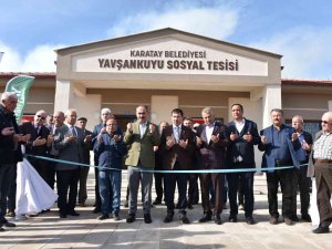 Karatay’da Yavşankuyu Sosyal Tesisi Hizmete Açıldı