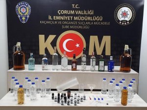 Çorum Polisinden Kaçak İçki Operasyonu