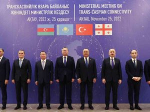 Bakan Çavuşoğlu, Türkiye-azerbaycan-kazakistan Dışişleri Ve Ulaştırma Bakanları Toplantısı’na Katıldı