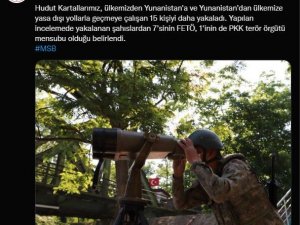 Msb, Yunanistan Sınırında 15 Kişinin Yakalandığını Duyurdu