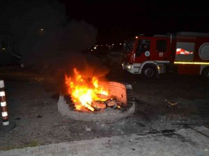 Yediemin Otoparkında Patlama: Isınmak İçin Yaktığı Lastik Bomba Gibi Patladı