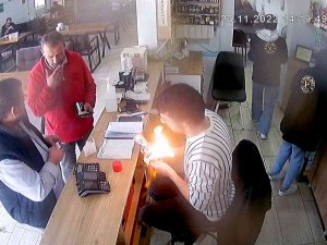 Çakmak Gazı Doldururken Yaşanan Patlama Kamerada
