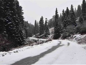 Karabük’te Kar Yağışı Devam Ediyor