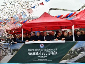 ‘Düzköy Pazaryeri Ve Otopark Projesi’nin Temeli Törenle Atıldı