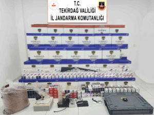 Tekirdağ’da Milyonlarca Kaçak Makaron Ele Geçirildi